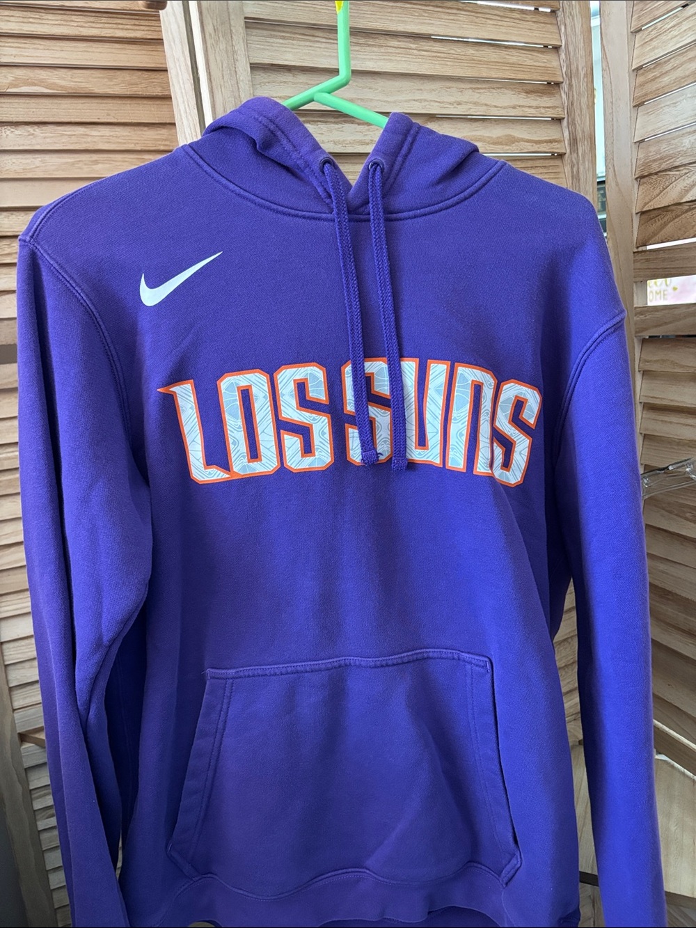 Nike Purple Los Suns Pullover Hoodie Large
